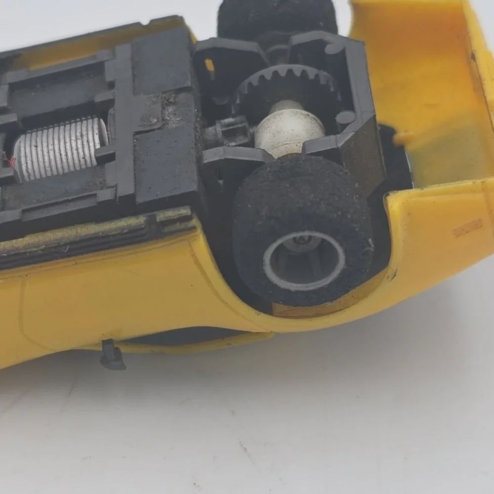 Vintage TYCO '79 Chevy Corvette Yellow/Black #2 HO Slot Car